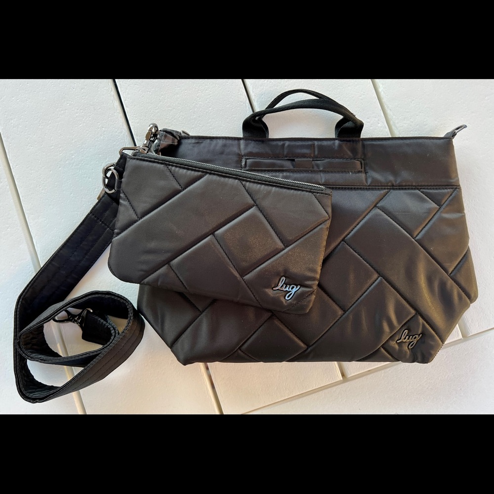 Lug Tenor 2-pc. Crossbody Bag (Midnight Black) NWOT